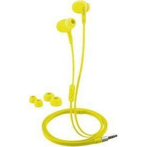 LOGILINK HS0043 SPORTS-FIT IN-EAR STEREO HEADSET 3.5MM WITH 2 SETS EAR BUDS WATERPROOF YELLOW