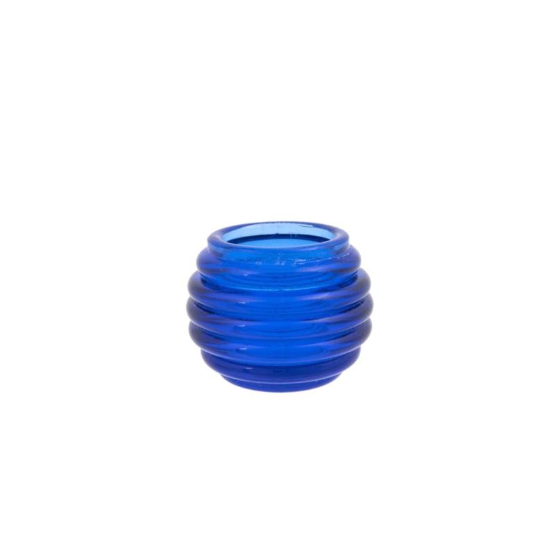 Κηροπήγιο Γυάλινο Μπλε Art Et Lumiere 7,5x6,5εκ. 01225 (Σετ 4 Τεμάχια) (Υλικό: Γυαλί, Χρώμα: Μπλε) - Art Et Lumiere - lumiere_01225