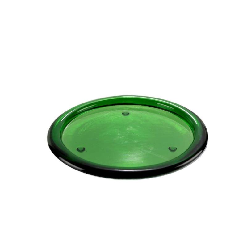 Βάση Κεριού Γυάλινη Πράσινη Art Et Lumiere Φ13εκ. 06800 (Σετ 4 Τεμάχια) (Υλικό: Γυαλί, Χρώμα: Πράσινο ) - Art Et Lumiere - lumiere_06800