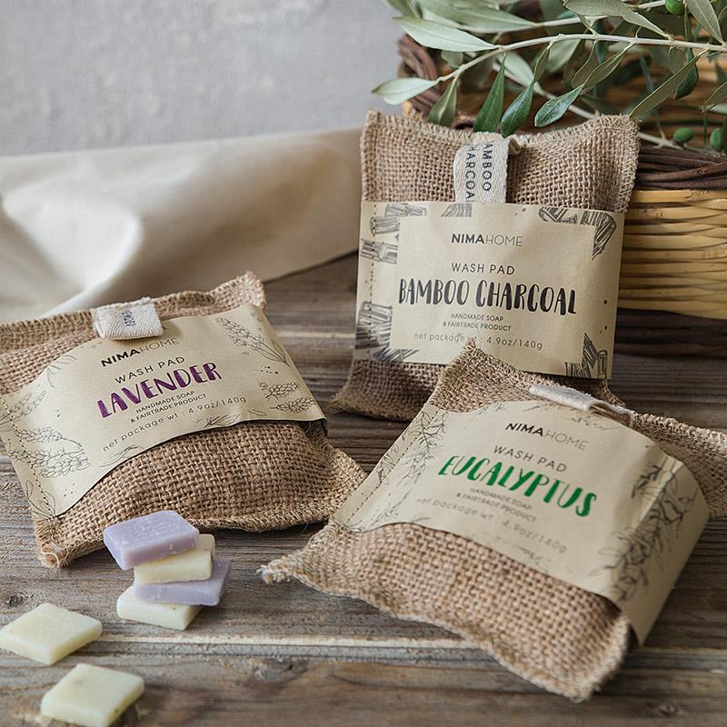 Σαπούνι/Σφουγγάρι Απολέπισης 140G Wash Pad Nima Wash Pad Bamboo Charcoal