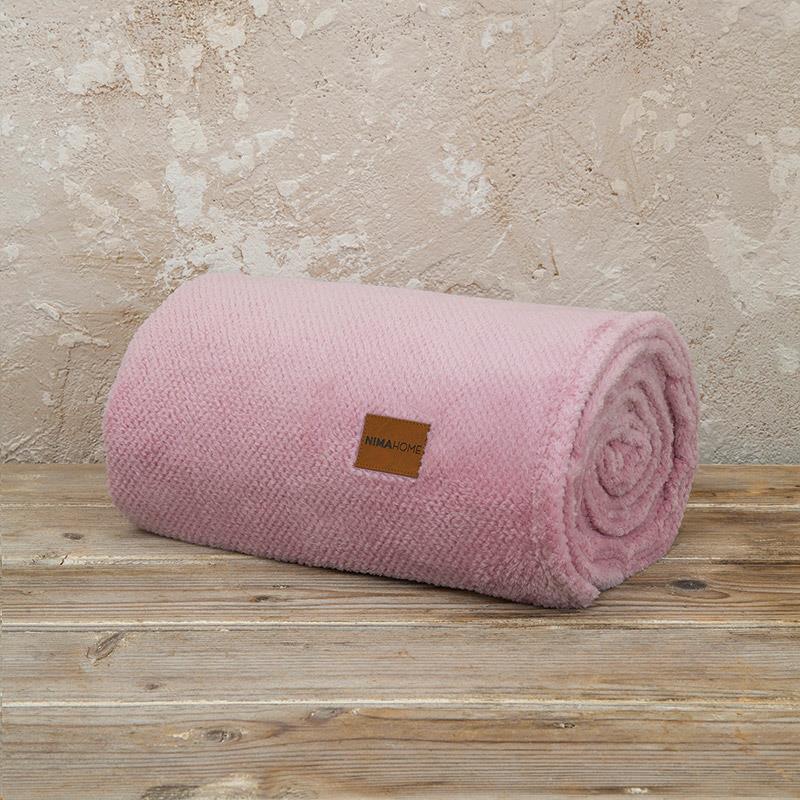 Κουβέρτα Fleece Μονή 150X220 Nima Mellow Pink (150x220)