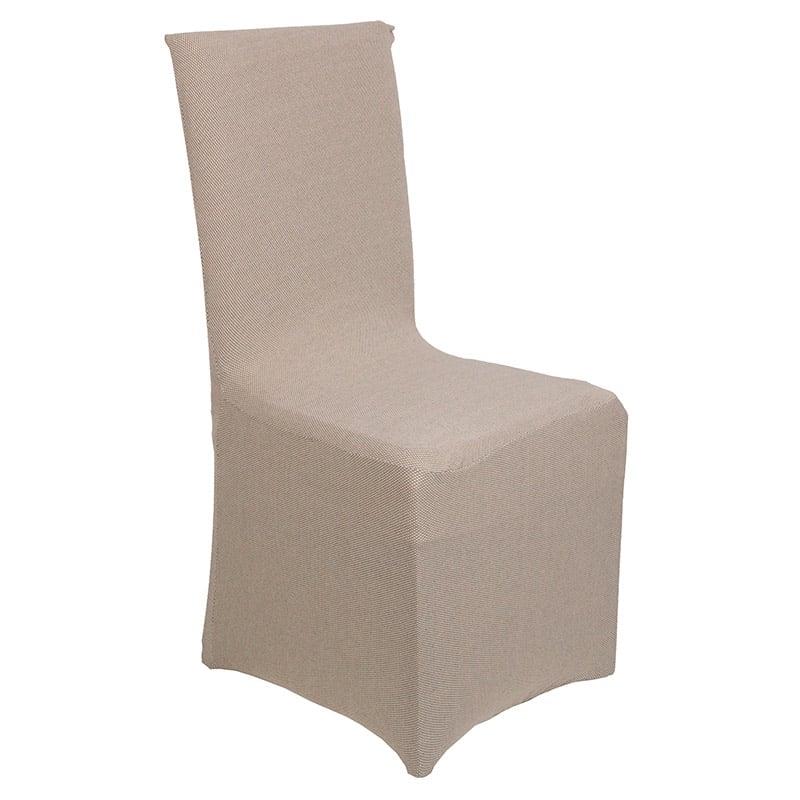 Ελαστικό Κάλυμμα Καρέκλας Με Πλάτη Viopros Elegant Μπεζ