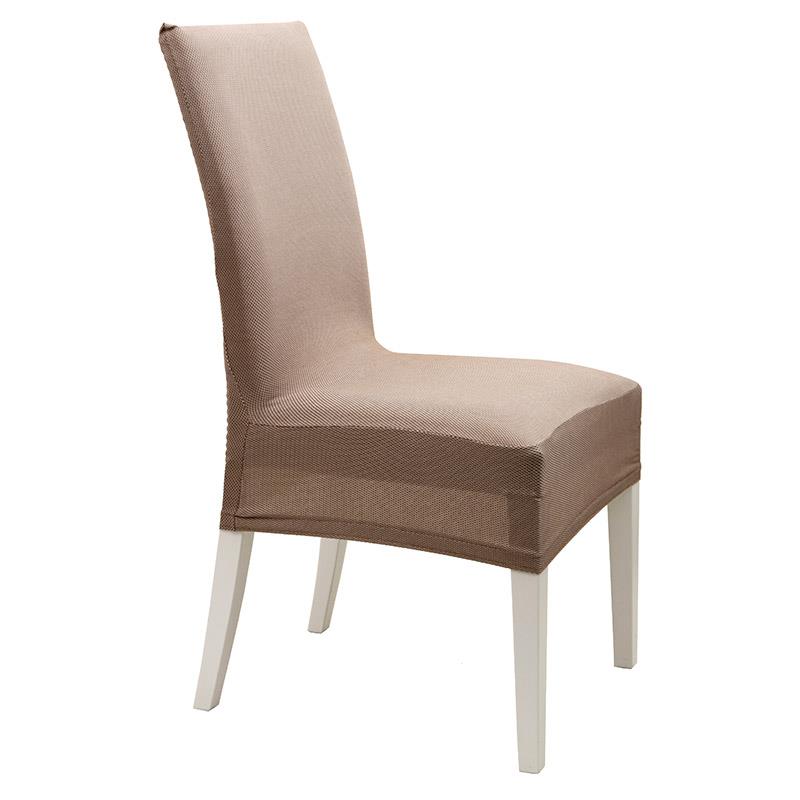 Ελαστικό Κάλυμμα Καρέκλας Κοντό Viopros Elegant Σοκολά