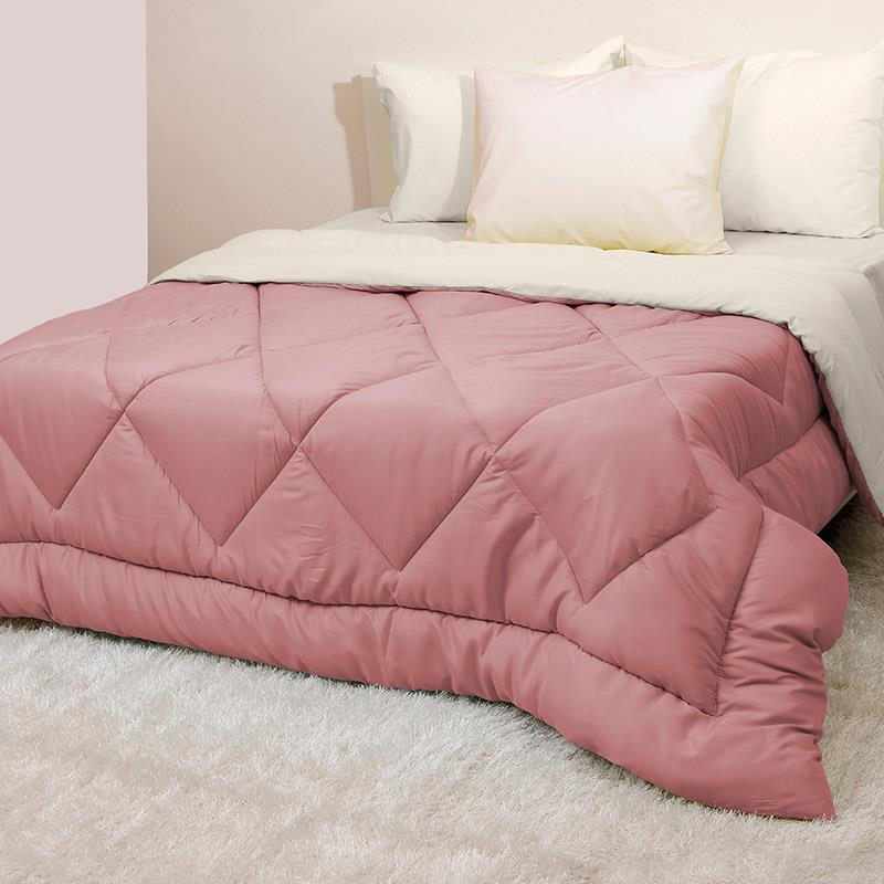 Πάπλωμα Υπέρδιπλο 220X240 Viopros Microfiber Σάπιο Μήλο/Εκρού (220x240)