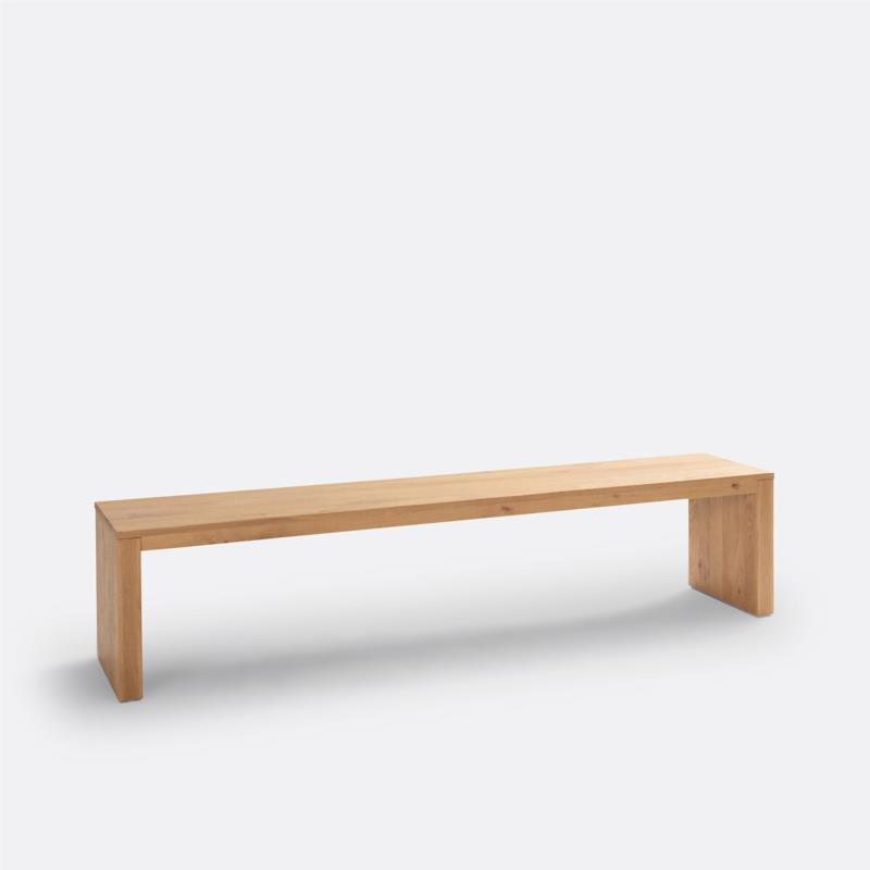 Πάγκος από μασίφ ξύλο δρυ Μ35xΠ200xΥ46cm