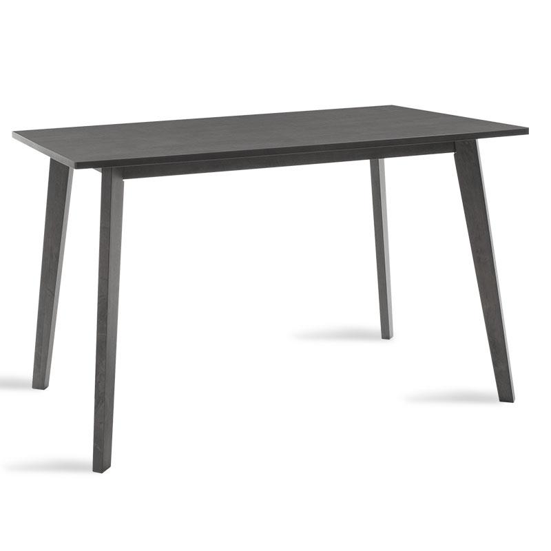 Τραπέζι Benson pakoworld MDF με καπλαμά χρώμα rustic grey 120x75x75εκ - PAKO WORLD - 097-000004