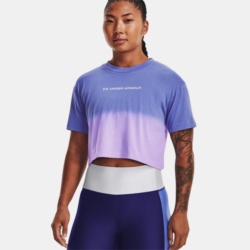 Under Armour Branded Dip Dye Crop Ss (9000139843_67583)