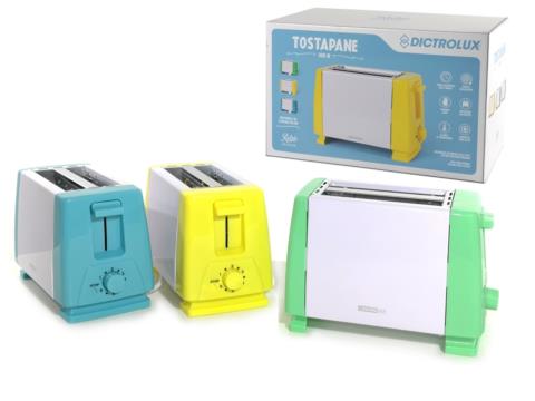 Τοστιέρα 800W 6 Επίπεδα Θερμότητας Πλαστικό Σε 3 Χρώματα