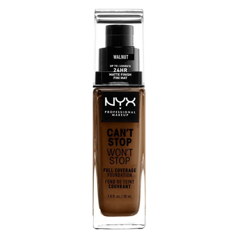 NYX PROFESSIONAL MAKEUP CAN'T STOP WON'T STOP FULL COVERAGE FOUNDATION | 30ml Walnut