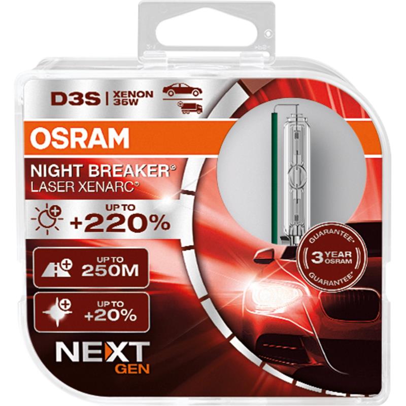 Λάμπες Osram D3S 12/24V Xenarc ® Night Breaker Laser +220% Περισσότερο Φως 2τμχ