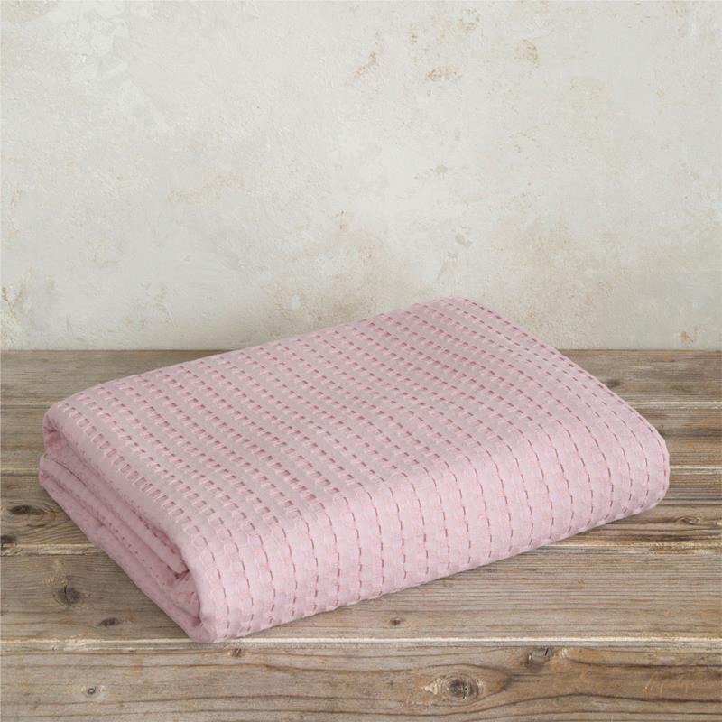 Κουβέρτα Πικέ Μονή (160x240) Nima Habit Pinkie