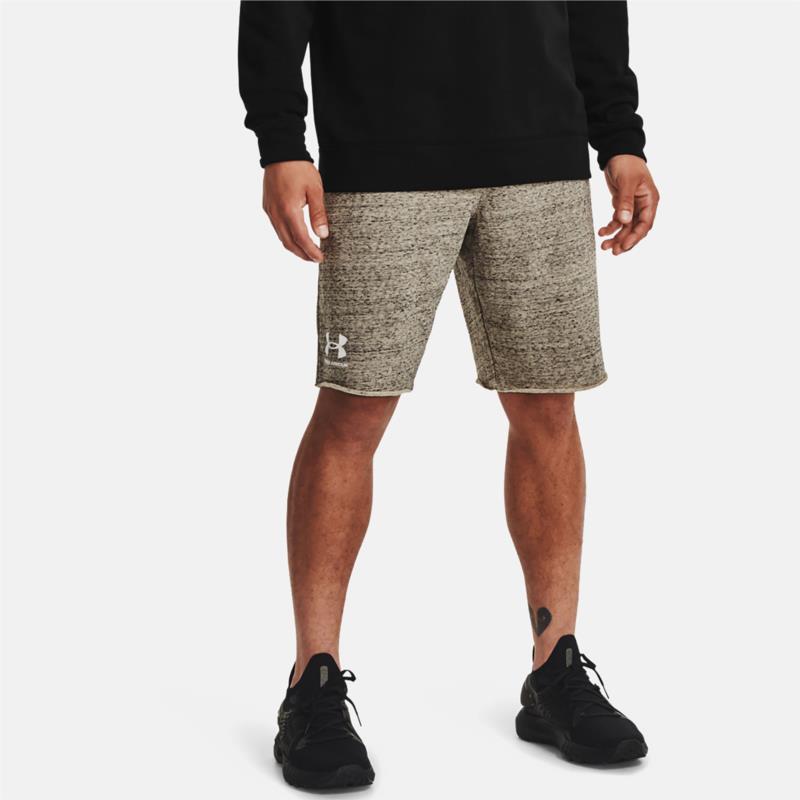 UNDER ARMOUR RIVAL TERRY SHORTS ΧΑΚΙ