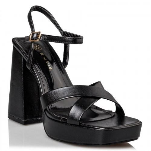 Envie Shoes Γυναικεία Παπούτσια Πέδιλα E45-17153-34 Μαύρο