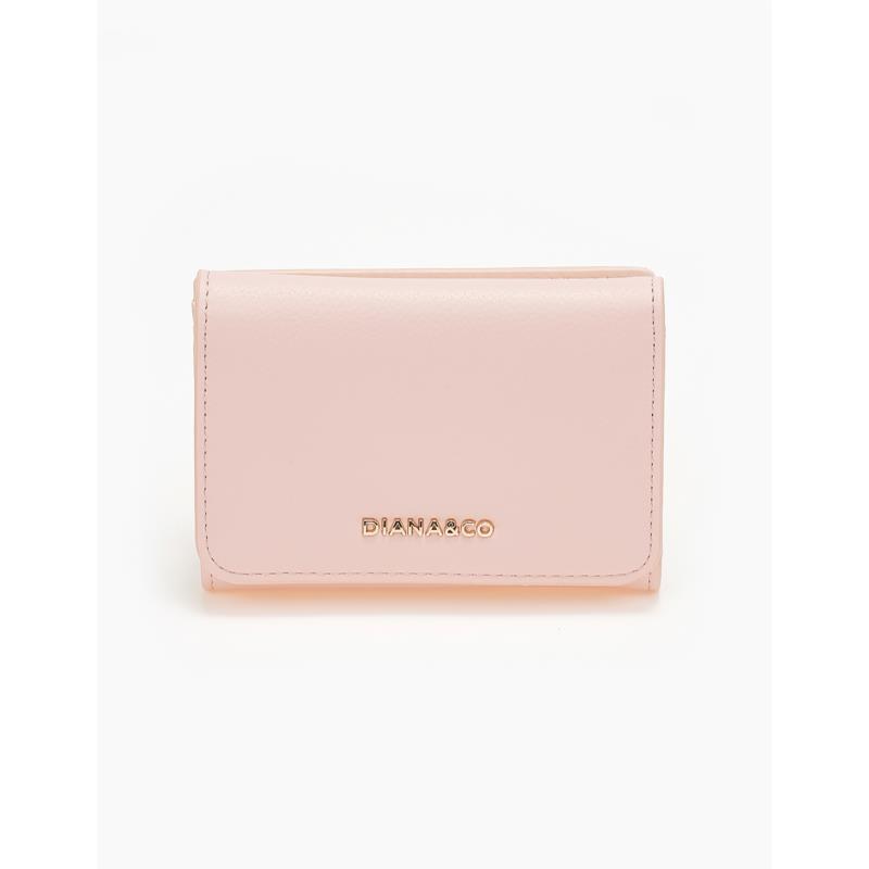 Γυναικείο πορτοφόλι με καπάκι - Ροζ