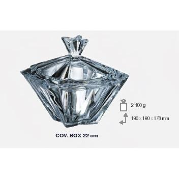 Φοντανιέρα Κρυστάλλινη Bohemia Metropolitan 22εκ. CTB03600303 (Υλικό: Κρύσταλλο, Χρώμα: Διάφανο ) - Κρύσταλλα Βοημίας - CTB03600303