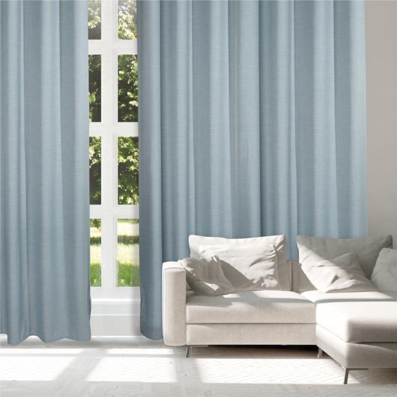 Κουρτίνα Μέτριας Σκίασης Με Τρουκς Polyester 140x270εκ. Curtain Line 2240 Γαλάζιο Das Home (Ύφασμα: Polyester, Χρώμα: Γαλάζιο ) - Das Home - 420142702240