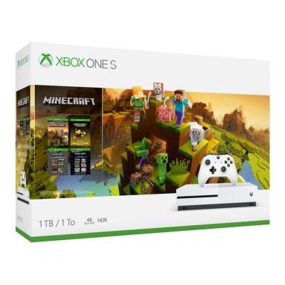 Microsoft Xbox One S White - 1TB Minecraft Creators Bundle