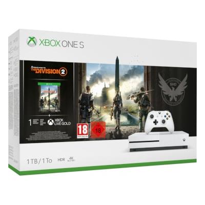 Microsoft Xbox One S White - 1TB & Tom Clancy's The Division 2