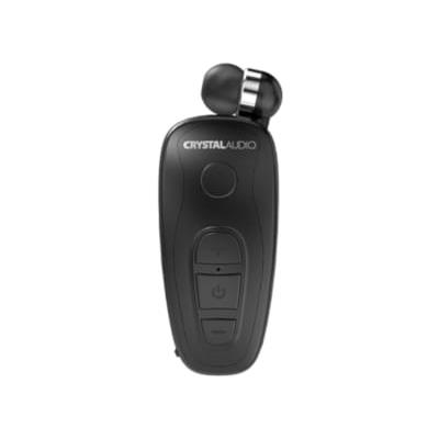 Bluetooth Handsfree Crystal Audio R-1 Retractable - Μαύρο