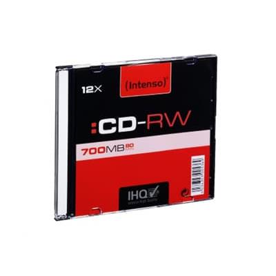Intenso CD-RW 12x 700MB 80min SlimCase - 1 τεμ - Μέσο αποθήκευσης