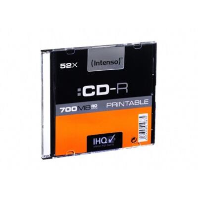 Intenso CD-R 52x 700MB 80min Printable Slim - 1 τεμ - Μέσο αποθήκευσης