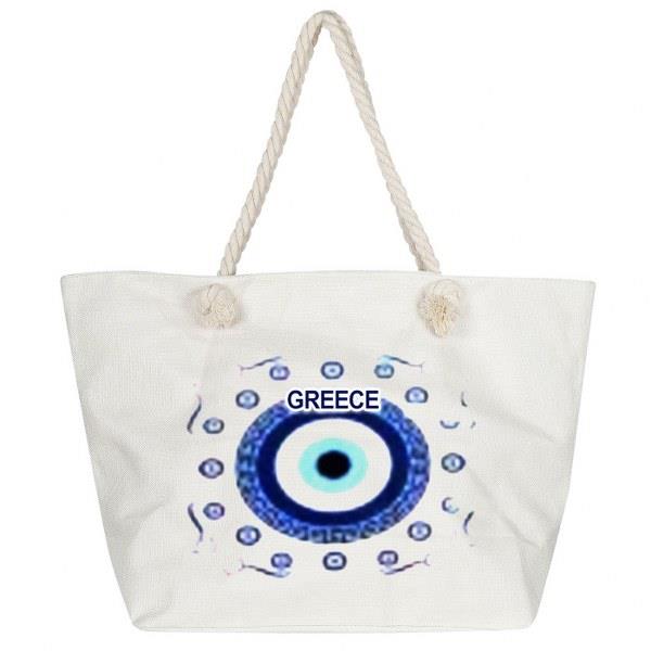 Τσάντα Θαλάσσης Greece 34x17x55εκ. SUMMER tiempo 42-2582 - SUMMER tiempo - 42-2582