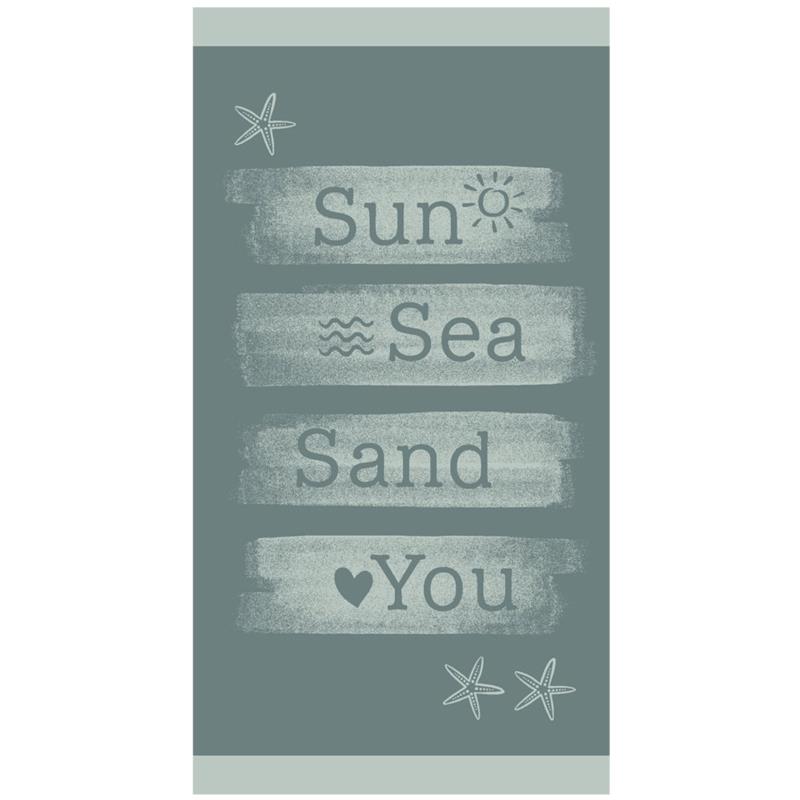 Πετσέτα Θαλάσσης 86X160 Melinen Beach Sun Sea Sand Aqua (86x160)