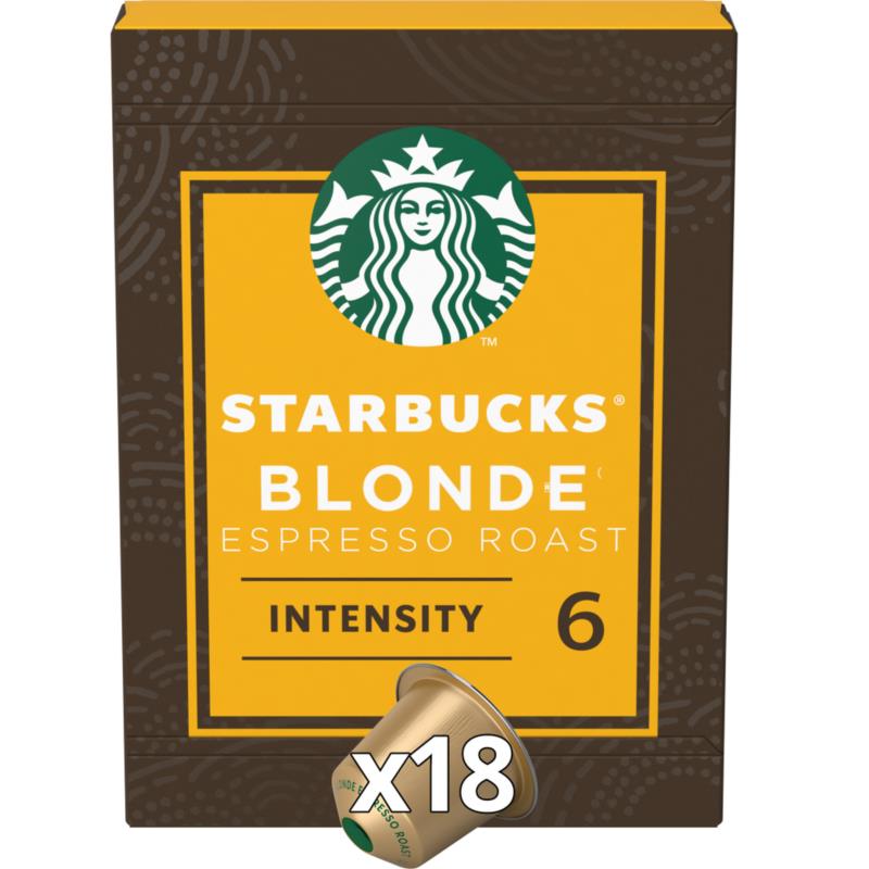 Καφές Espresso Blonde Ελαφρύ Καβούρδισμα Starbucks By Nespresso (18 κάψουλες)