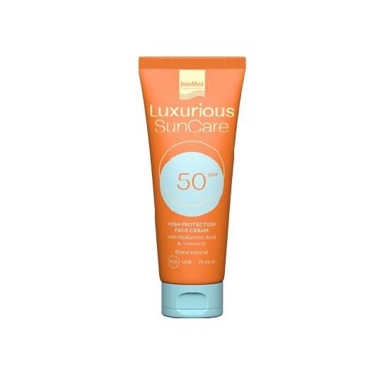 INTERMED Luxurious Sun Care Face Cream With Vitamin E SPF50 75ML