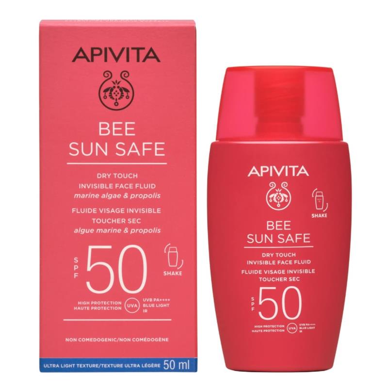 APIVITA BEE SUN SAFE DRY TOUCH INVISIBLE FACE FLUID SPF50 | 50ml