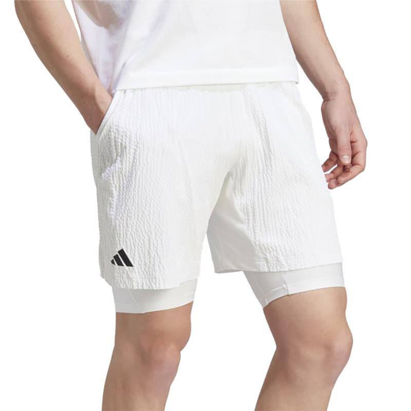 adidas Aeroready 2 in 1 Seersucker Pro Men's Tennis Shorts