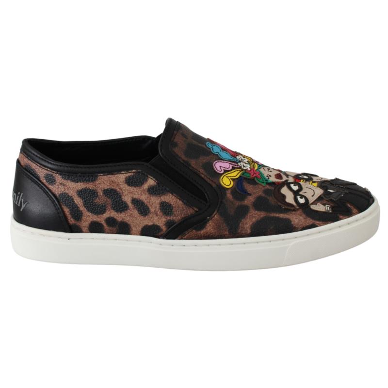 Dolce & Gabbana Leather Leopard #dgfamily Loafers Shoes LA6525-36.5 8057001745845 EU35/US4.5
