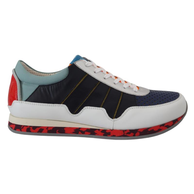 Dolce & Gabbana Multicolor Leather Sport Low Top Sneakers EU43/US10