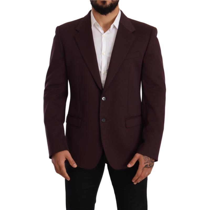 Dolce & Gabbana Purple Cotton Slim Blazer Jacket IT50