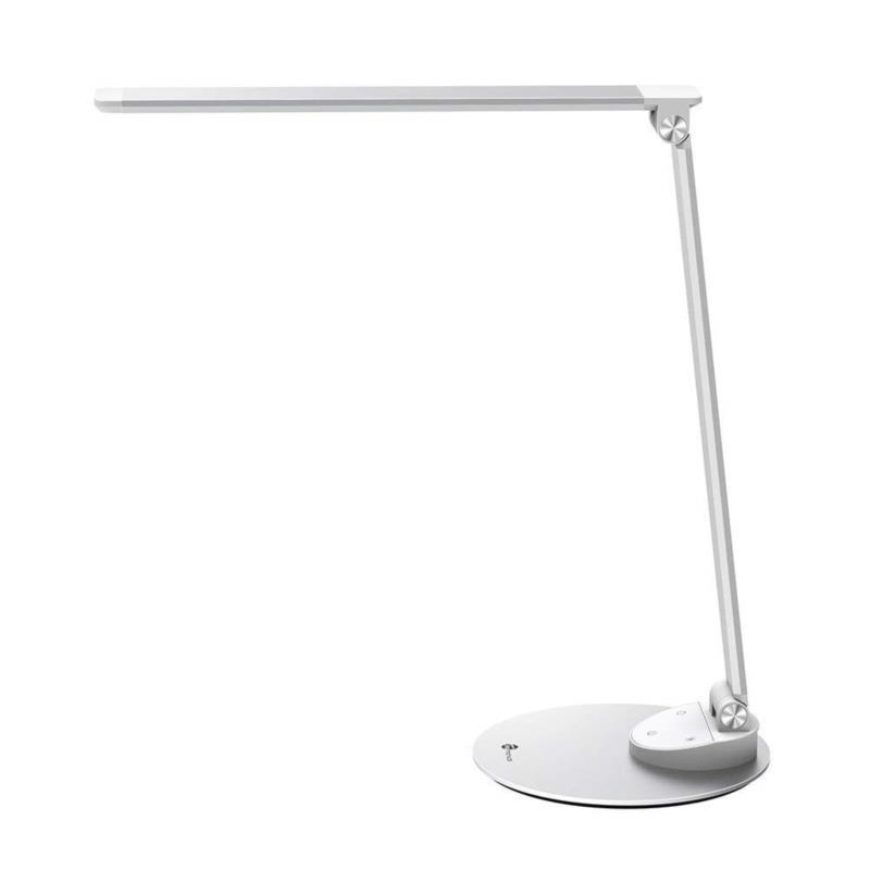 Taotronics Aluminium TT-DL19 LED Desk Lamp, with USB Charging Port, 25 Light Modes - Silver