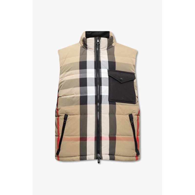 Burberry Beige Polyamide and Feathers Vest 7333413000101 7333413000101 M
