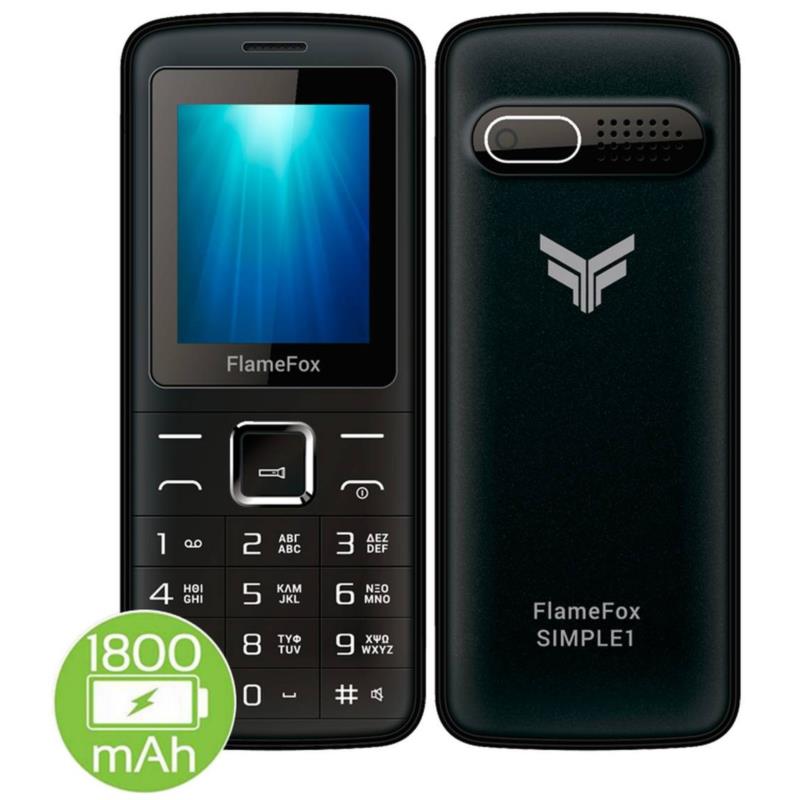 FlameFox Simple1 (Dual Sim) με Bluetooth, Κάμερα, GRΡ ραδιόφωνο, Φακό 701197284746