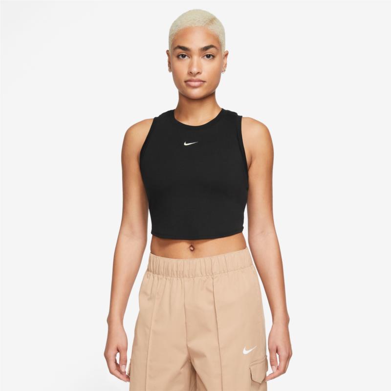 Nike Sportswear Essential Rib Cropped Γυναικεία Αμάνικη Μπλούζα (9000151900_4376)