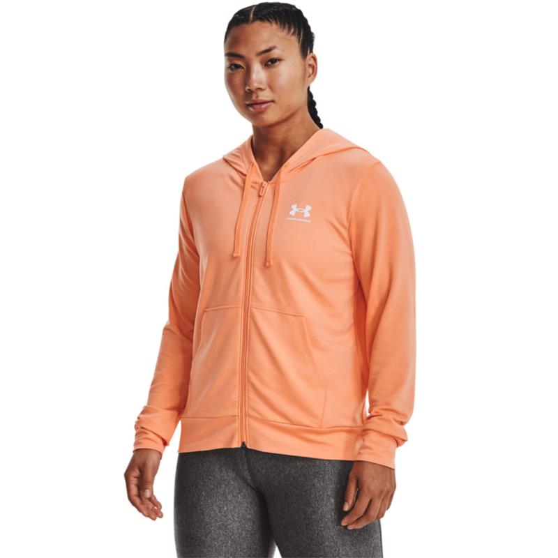 UNDER ARMOUR RIVAL TERRY FZ HOODIE 1369853-868 Πορτοκαλί