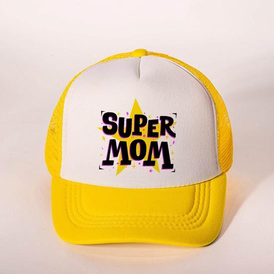 Super Mom - Καπέλα Κίτρινο