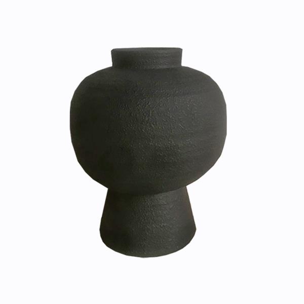 Βάζο Κεραμικό Μαύρο Art Et Lumiere Φ25x33εκ. 25010 (Υλικό: Κεραμικό, Χρώμα: Μαύρο) - Art Et Lumiere - lumiere_25010
