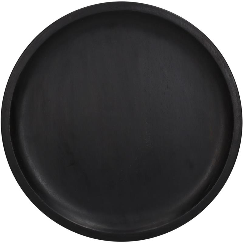 Διακοσμητική Πιατέλα Ξύλινη Μαύρη ARTE LIBRE 30,5x30,5x2,5εκ. 05150078 (Υλικό: Ξύλο, Χρώμα: Μαύρο) - ARTELIBRE - 05150078