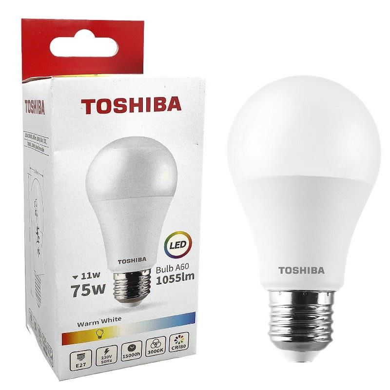 Λάμπα Led A60 11W E27 Θερμό Φως Toshiba 88-442 - TOSHIBA - 88-442