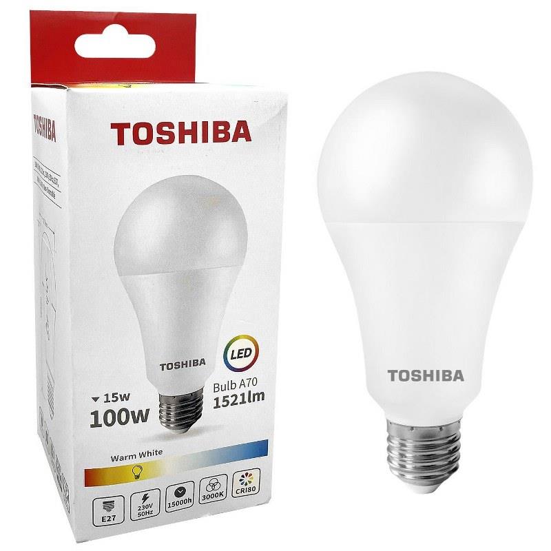 Λάμπα Led A70 15W E27 Θερμό Φως Toshiba 88-445 - TOSHIBA - 88-445