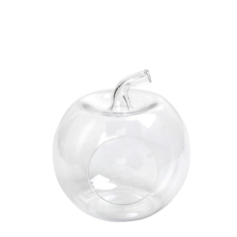 Διακοσμητική Γυάλα Μήλο ESPIEL 23x27εκ. ORT255 (Υλικό: Γυαλί, Χρώμα: Διάφανο ) - ESPIEL - ORT255