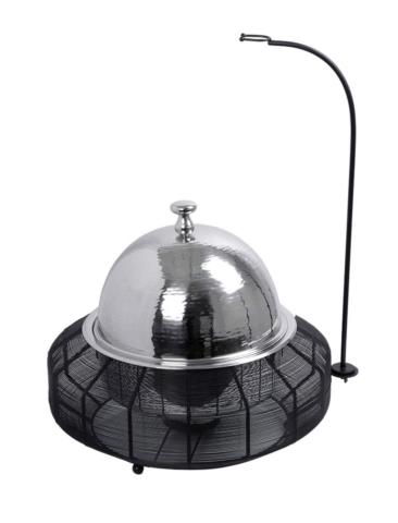Chaffing Dish Ανοξείδωτο Ατσάλι/Σίδηρος/Αλουμίνιο Μαύρο 8000ml Φ55x43cm TAF108 Espiel