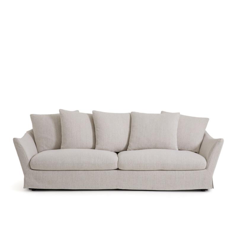 Καναπές με τουίντ ταπετσαρία Μ101xΠ212xΥ73cm