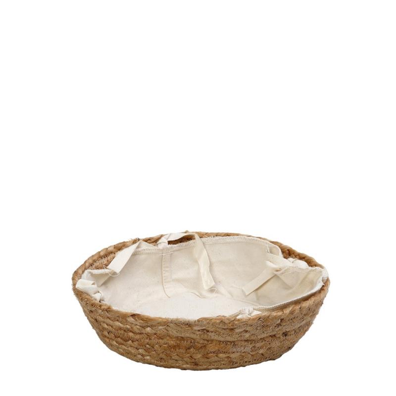 Ψωμιέρα Jute-Cotton Μπεζ ESPIEL 24x24x7εκ. AMN103 (Ύφασμα: Βαμβάκι 100%, Χρώμα: Μπεζ) - ESPIEL - AMN103