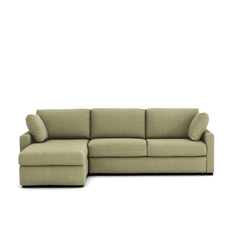Γωνιακός καναπές-κρεβάτι από βαμβάκι λινό