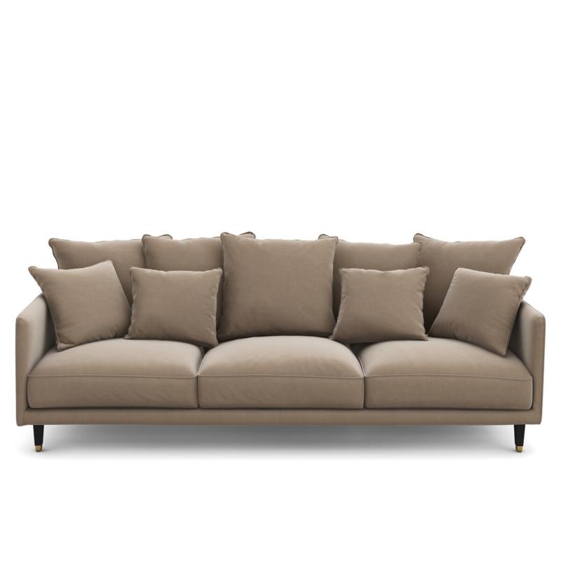 Καναπές από βελούδο Μ105xΠ198xΥ93cm